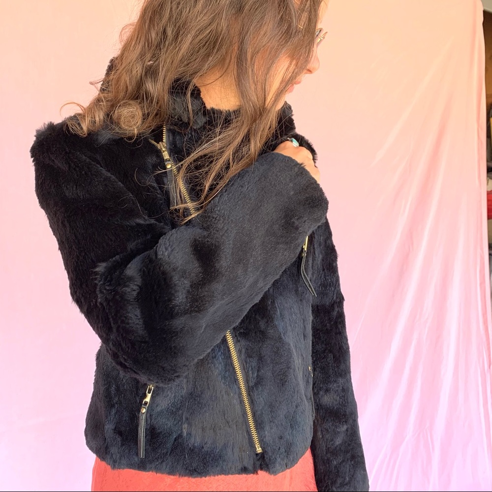 Caché Luxe Rabbit Jacket - Picture 1 of 15